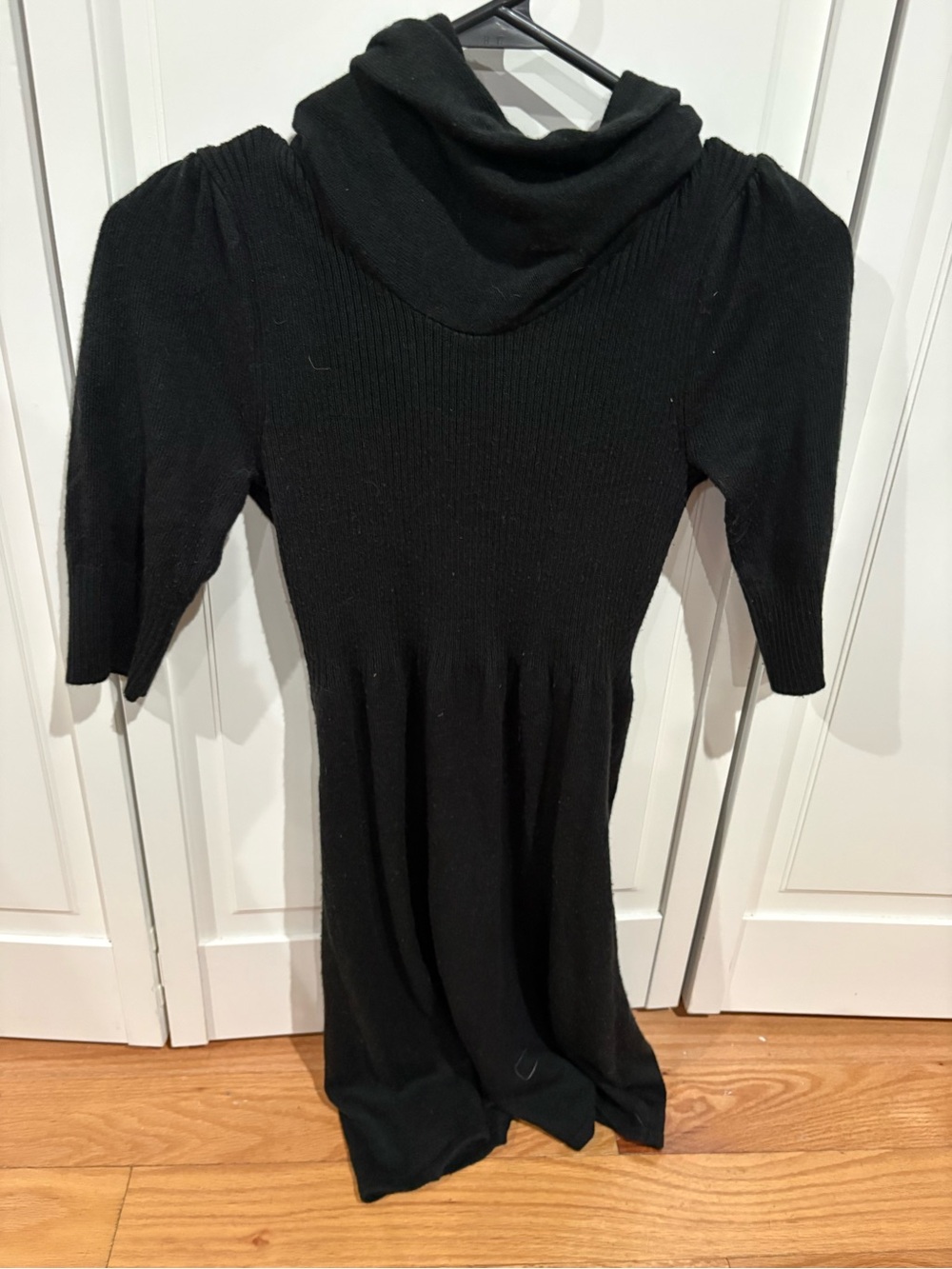 Black Cowl Neck Knit Dress - Women
